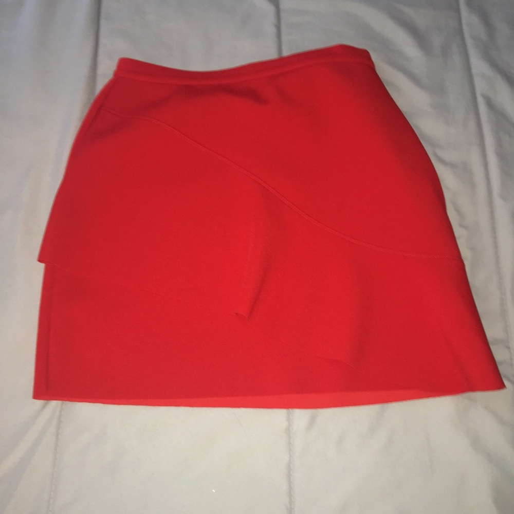 Red tight skirt